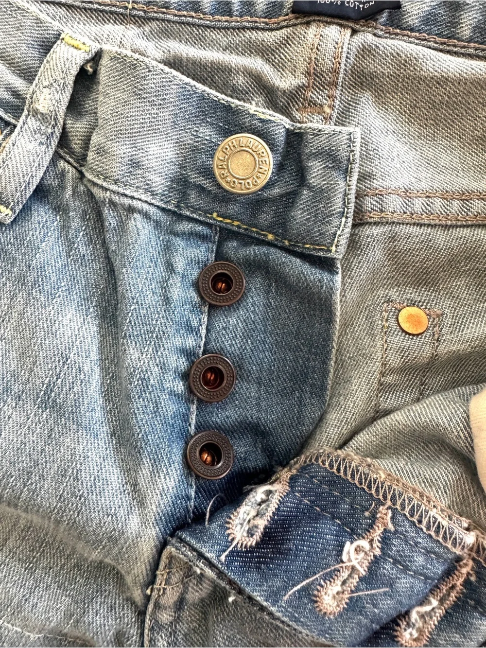 Ralph Lauren Thompson 650 Distressed Denim Jeans